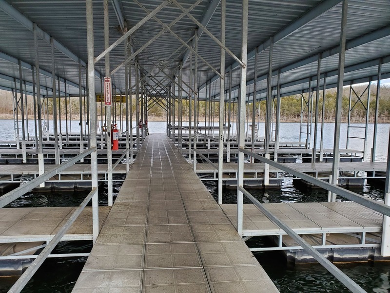 12 SLIP BOAT DOCK 11 and 12’ wide stalls, 28 and 30’ lengths, 60’ swim platform