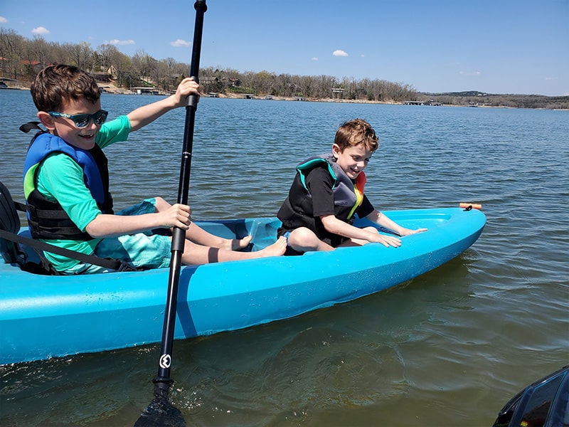 KAYAKS AND PADDLE BOARDS Another great way to enjoy the lake!