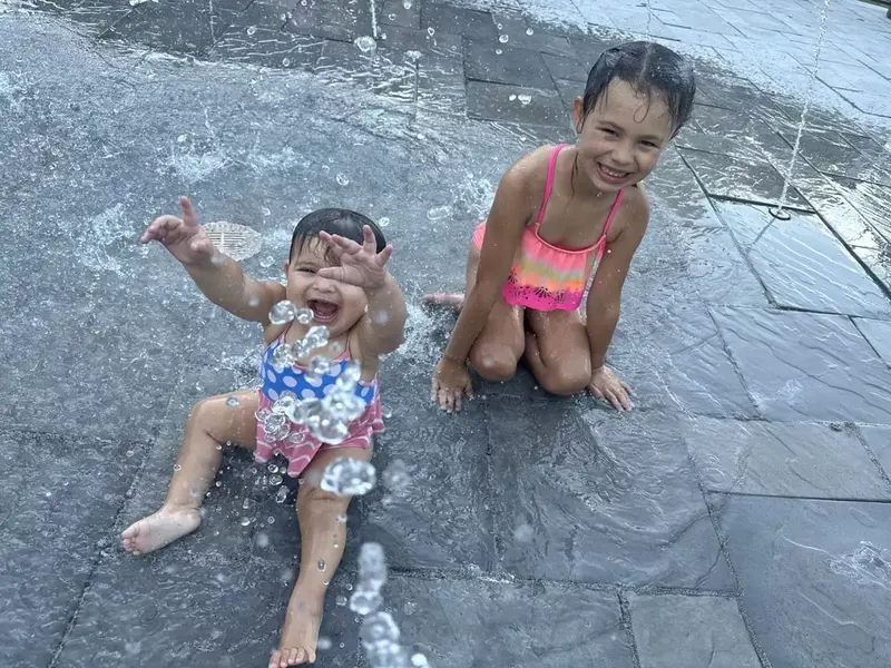 SPLASH PAD Great for those hot summer days. The little ones love it!